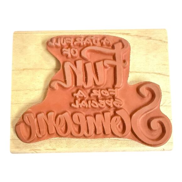 Posh Limited Posh Impressions A Jar Full Of Fun PL 383 Rubber Stamp - Picture 2 of 3